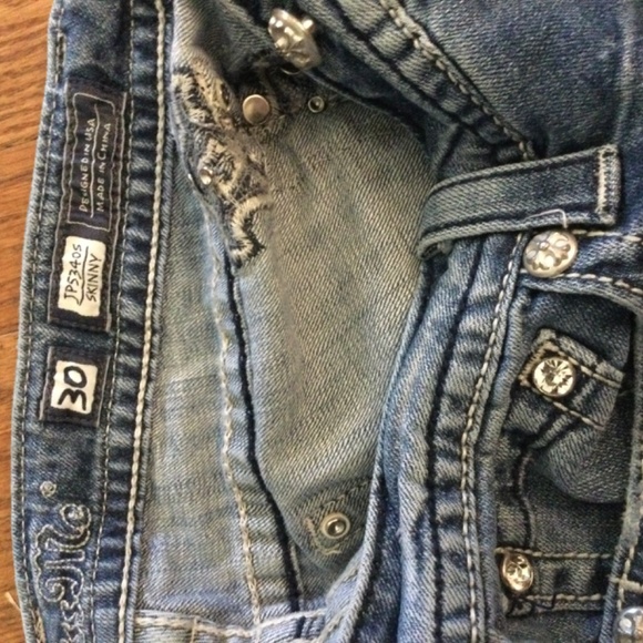 Miss Me Womens JP53405 Skinny medium wash Denim Jeans sz 30 - Picture 8 of 10